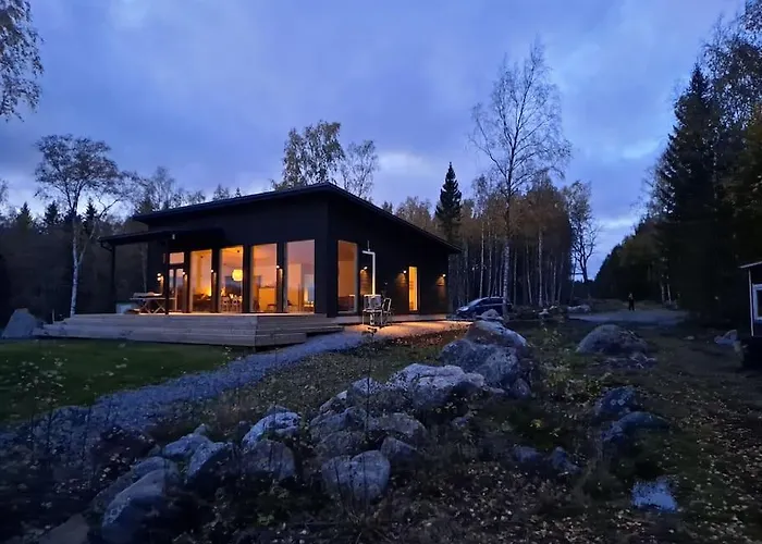 Villa Modernia Majoitusta Luonnon Keskellae Soderudden Foto