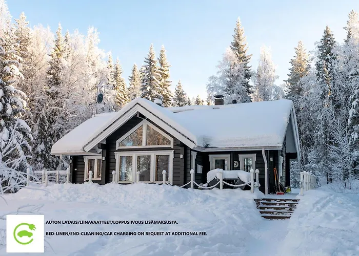 Lähderinne - 2 bedroom log cabin, private beach, wifi&sauna Puolanka valokuva