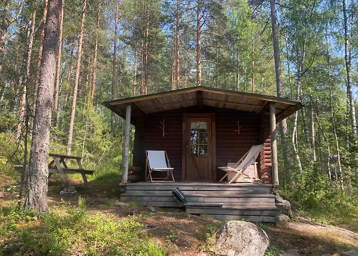 Metsäsydän mökki 3 Vinksinvonksin Junninmaki valokuva